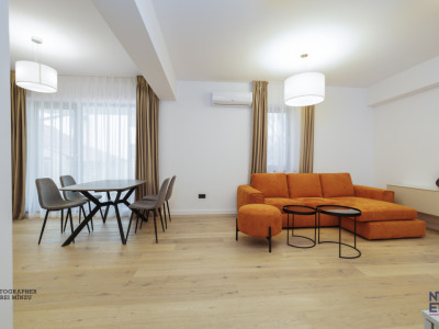 Apartament  NOU 3 camere cu terasa 10 mp in bloc boutique, zona Herestrau